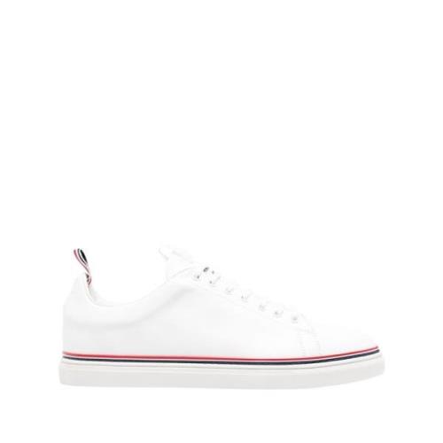 Thom Browne Vita låga topp Pebble Grain sneakers White, Herr