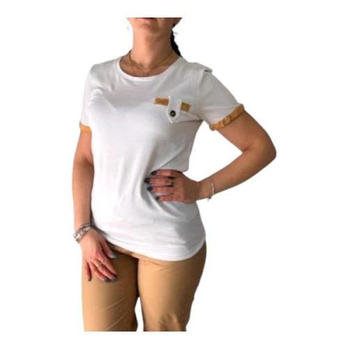 Alviero Martini 1a Classe Kortärmad T-shirt White, Dam