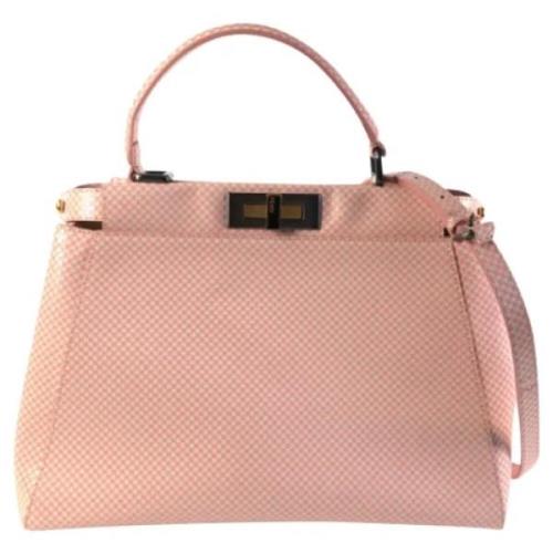 Fendi Vintage Pre-owned Laeder handvskor Pink, Dam