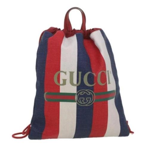 Gucci Vintage Pre-owned Canvas ryggsckar Multicolor, Dam