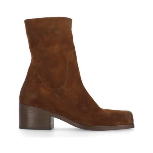 Marsell Bruna Mocka Ankelboots Brown, Dam