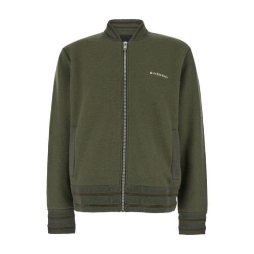 Givenchy Grön Stickad Varsity Kappa Green, Herr