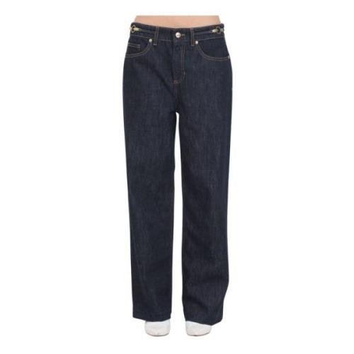 Just Cavalli Mörkblå Denim High-Waisted Jeans Blue, Dam