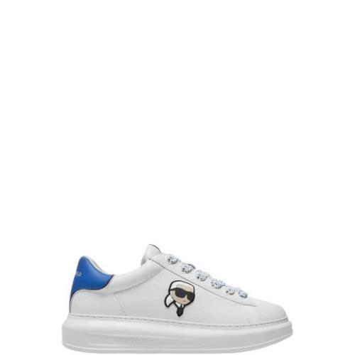 Karl Lagerfeld Vit Blå Herr Sneakers Kl52528 White, Herr