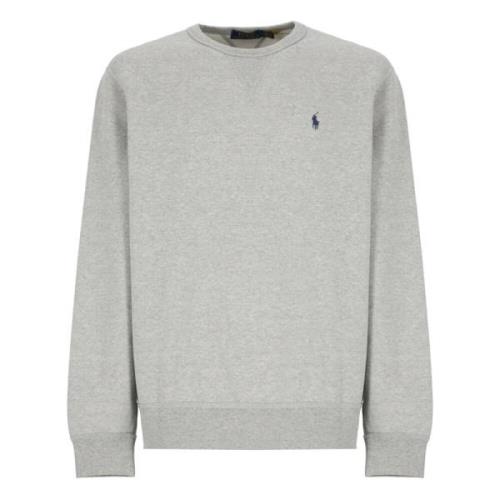 Ralph Lauren Ikonisk Grå Bomull Crewneck Sweatshirt Gray, Herr