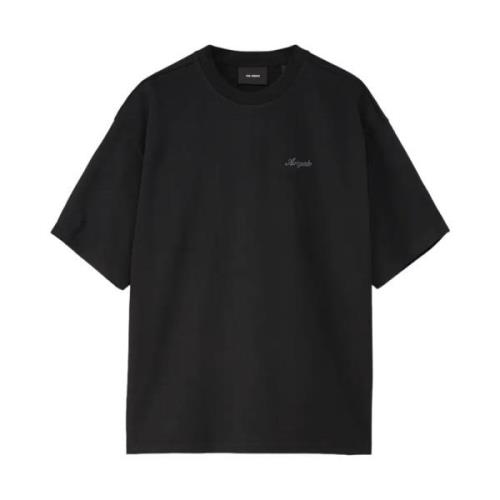 Axel Arigato Minimalistiskt Broderad Oversize T-shirt Black, Herr