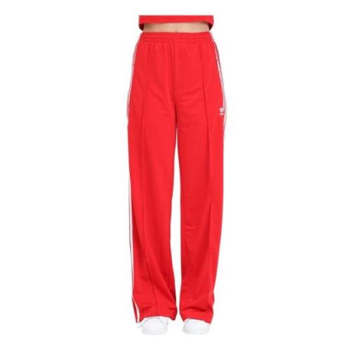 Adidas Originals Firebird Track Pants Vit Röd Red, Dam