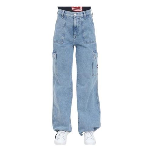 Tommy Jeans Claire Loose High-Waisted Streetwear Jeans Blue, Dam