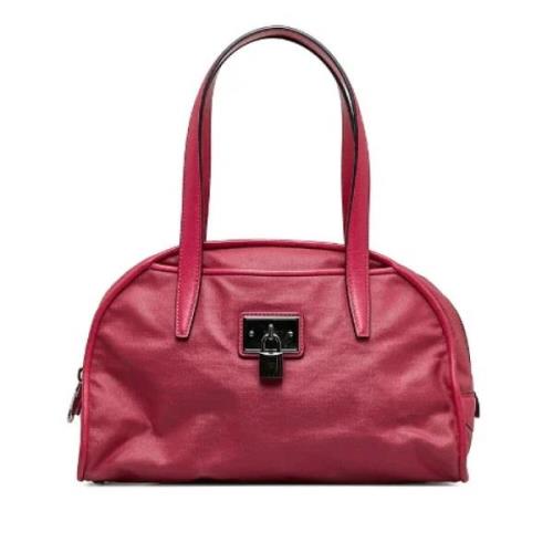 Loewe Pre-owned Pre-owned Canvas handvskor Pink, Dam