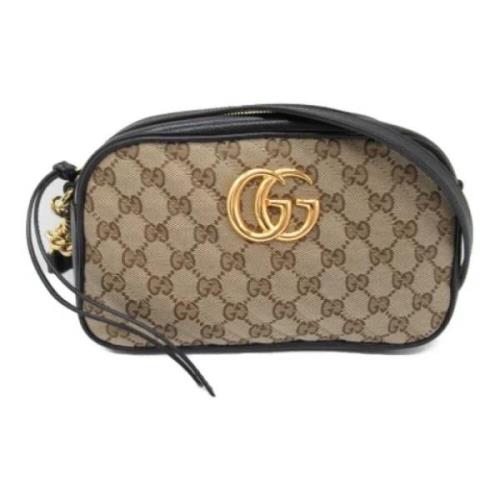 Gucci Vintage Pre-owned Canvas gucci-vskor Beige, Dam