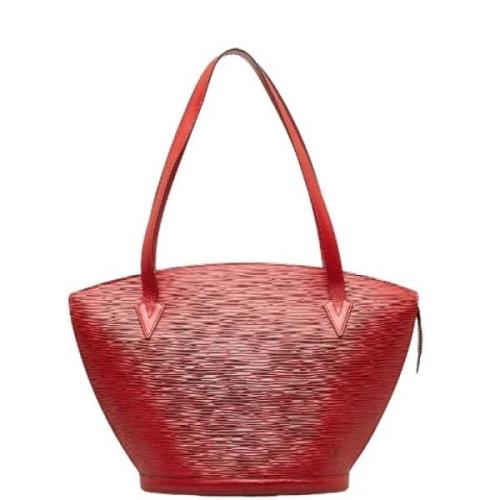 Louis Vuitton Vintage Pre-owned Laeder totevskor Red, Dam