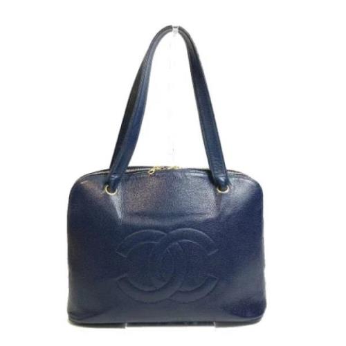 Chanel Vintage Pre-owned Laeder chanel-vskor Blue, Dam