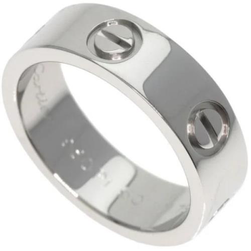 Cartier Vintage Pre-owned Platina ringar Gray, Dam