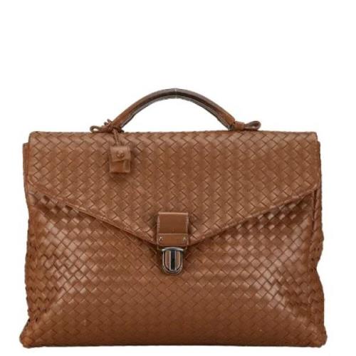 Bottega Veneta Vintage Pre-owned Laeder handvskor Brown, Dam