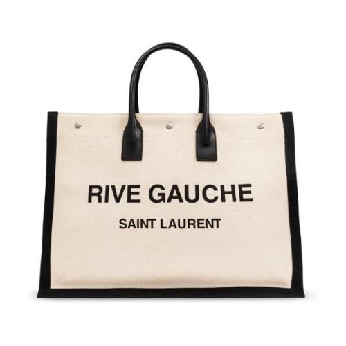 Saint Laurent Stor shopper väska Beige, Herr