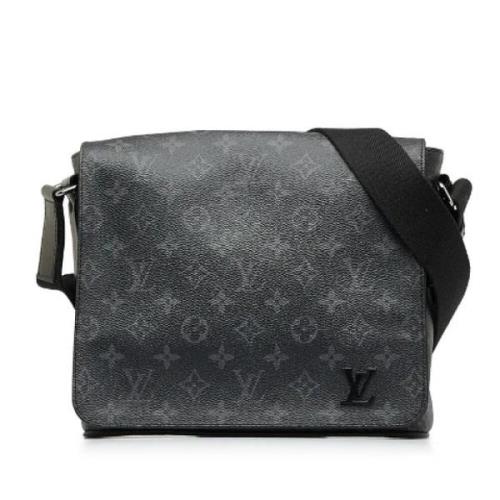 Louis Vuitton Vintage Pre-owned Canvas crossbodyvskor Black, Dam