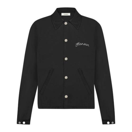 Flaneur Homme Signature Coach Jacket Black, Herr