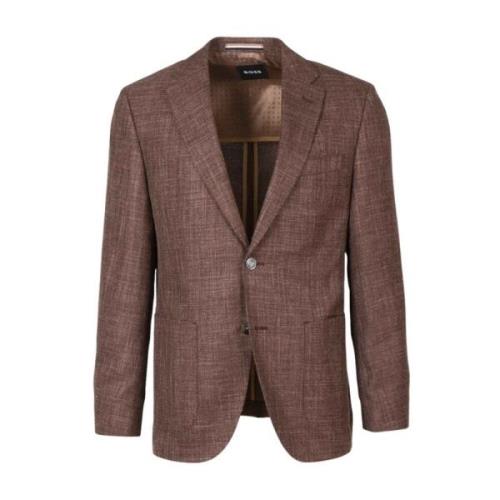 Hugo Boss Slim Fit Blazerjacka Brun Brown, Herr