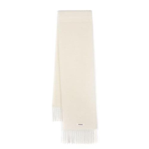 Jacquemus Vit Scarf Kollektion White, Dam