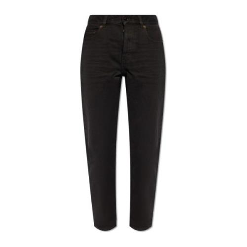 Saint Laurent Högmidjade jeans Black, Dam