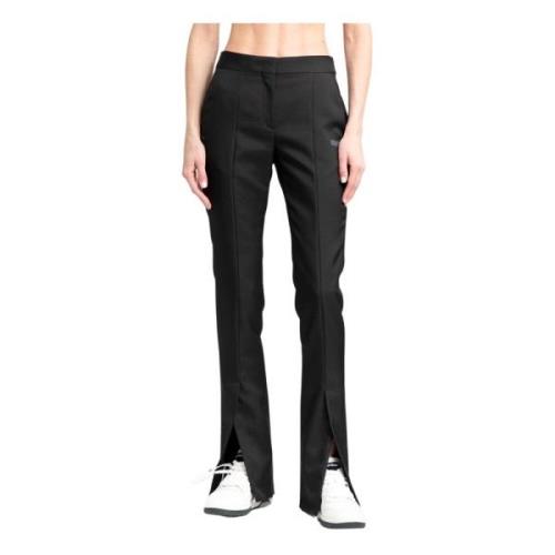 Off White Slim Corporate Tech Svarta Byxor Black, Dam