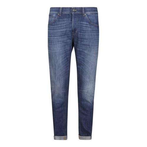 Dondup Stiliga Denim Jeans för Män Blue, Herr