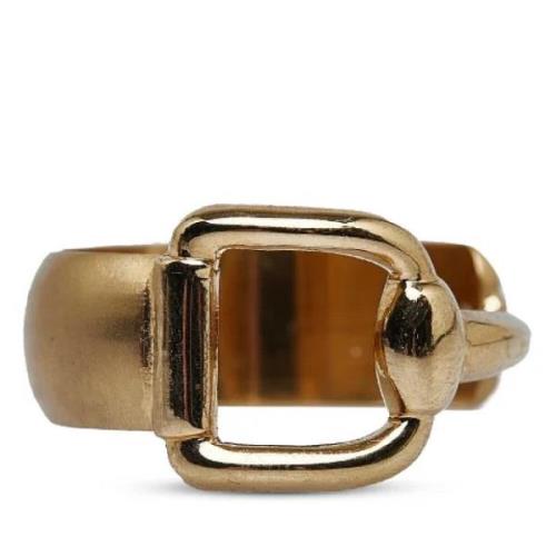 Gucci Vintage Pre-owned Metall ringar Yellow, Dam