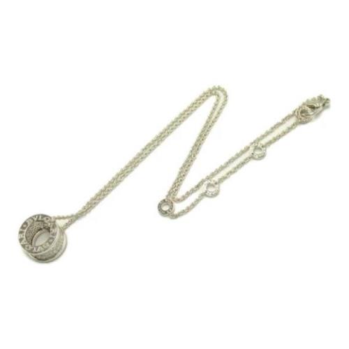 Bvlgari Vintage Pre-owned Vitt guld halsband Gray, Dam