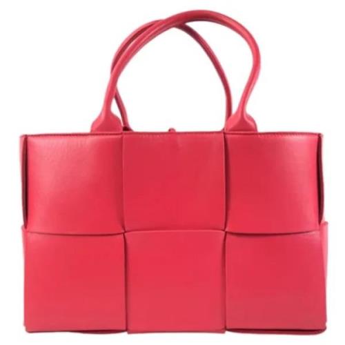 Bottega Veneta Vintage Pre-owned Laeder totevskor Red, Dam