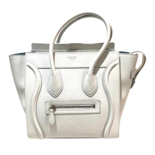 Celine Vintage Pre-owned Laeder handvskor White, Dam