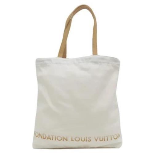 Louis Vuitton Vintage Pre-owned Canvas louis-vuitton-vskor White, Dam