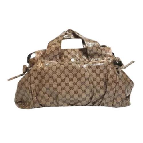 Gucci Vintage Pre-owned Canvas gucci-vskor Beige, Dam