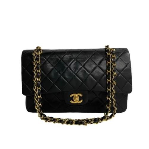 Chanel Vintage Pre-owned Laeder crossbodyvskor Black, Dam