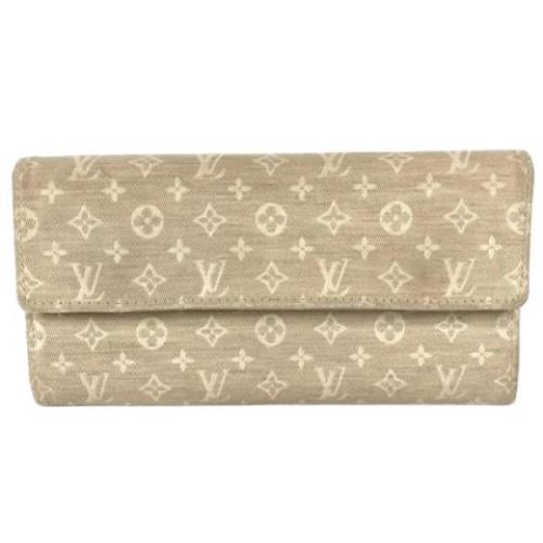 Louis Vuitton Vintage Pre-owned Tyg plnbcker Beige, Dam