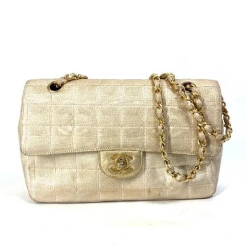 Chanel Vintage Pre-owned Tyg chanel-vskor Beige, Dam