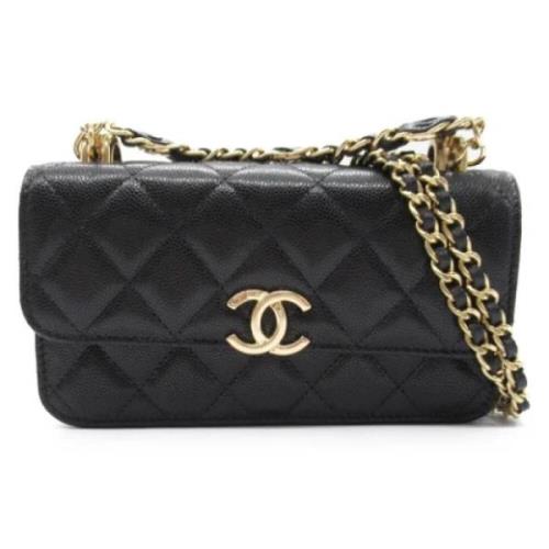 Chanel Vintage Pre-owned Laeder chanel-vskor Black, Dam