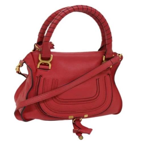 Chloé Pre-owned Pre-owned Laeder handvskor Red, Dam