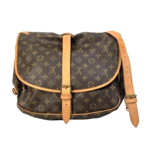 Louis Vuitton Vintage Pre-owned Canvas louis-vuitton-vskor Brown, Dam