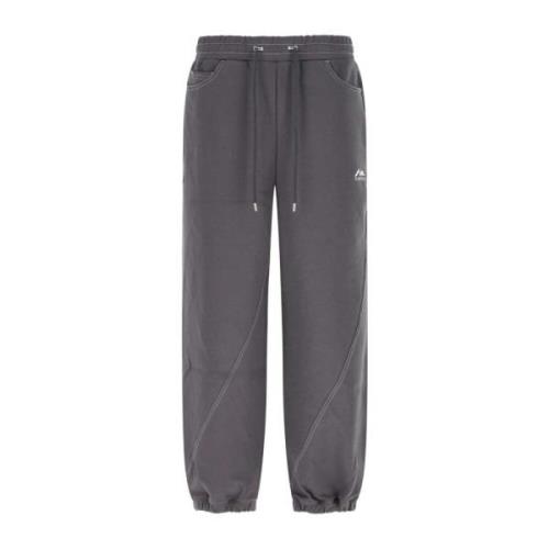 Ader Error Grafit Bomullsblandning Joggers Gray, Herr