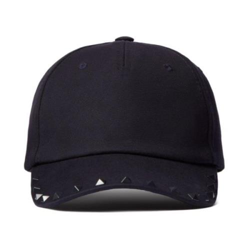 Valentino Garavani Rockstud Baseball Cap Svart Mössa Black, Herr