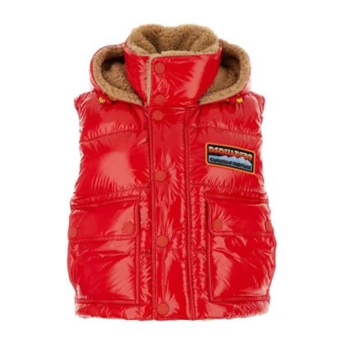 Dsquared2 Röd Puffer Dunjacka Red, Dam