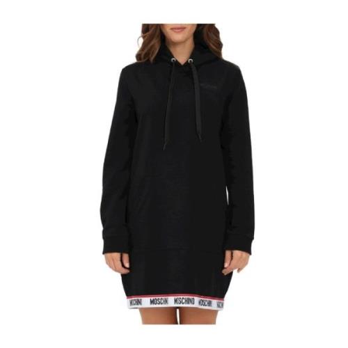 Moschino Kort Klänning Black, Dam