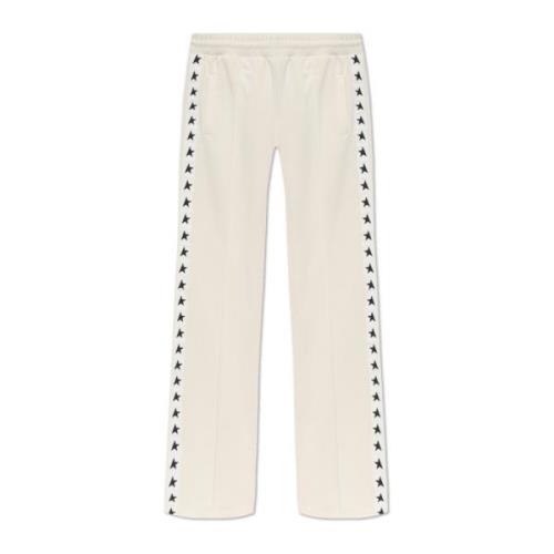 Golden Goose Sweatpants med raka ben Beige, Dam