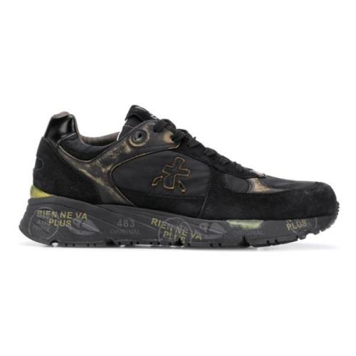 Premiata Platta svarta skor Black, Herr