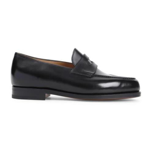 John Lobb Svart Lopez Loafer Skor Black, Herr