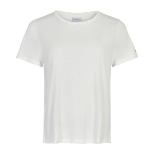 IN Front Nina T-Shirt med Hjärtmotiv White, Dam