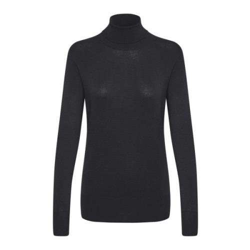 Kaffe Astrid Roll Neck Tröja Black, Dam