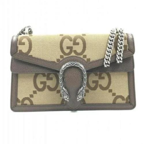 Gucci Vintage Pre-owned Tyg handvskor Beige, Dam