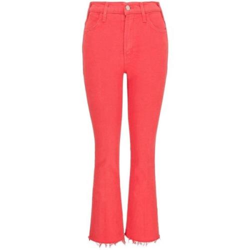 Mother Hög Midja Flare Jeans Red, Dam