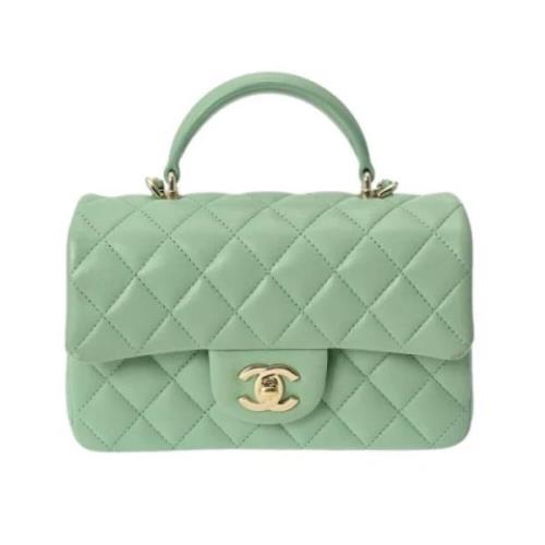 Chanel Vintage Pre-owned Laeder chanel-vskor Green, Dam